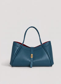Borsa Mayfair in Pelle Togo Petrolio