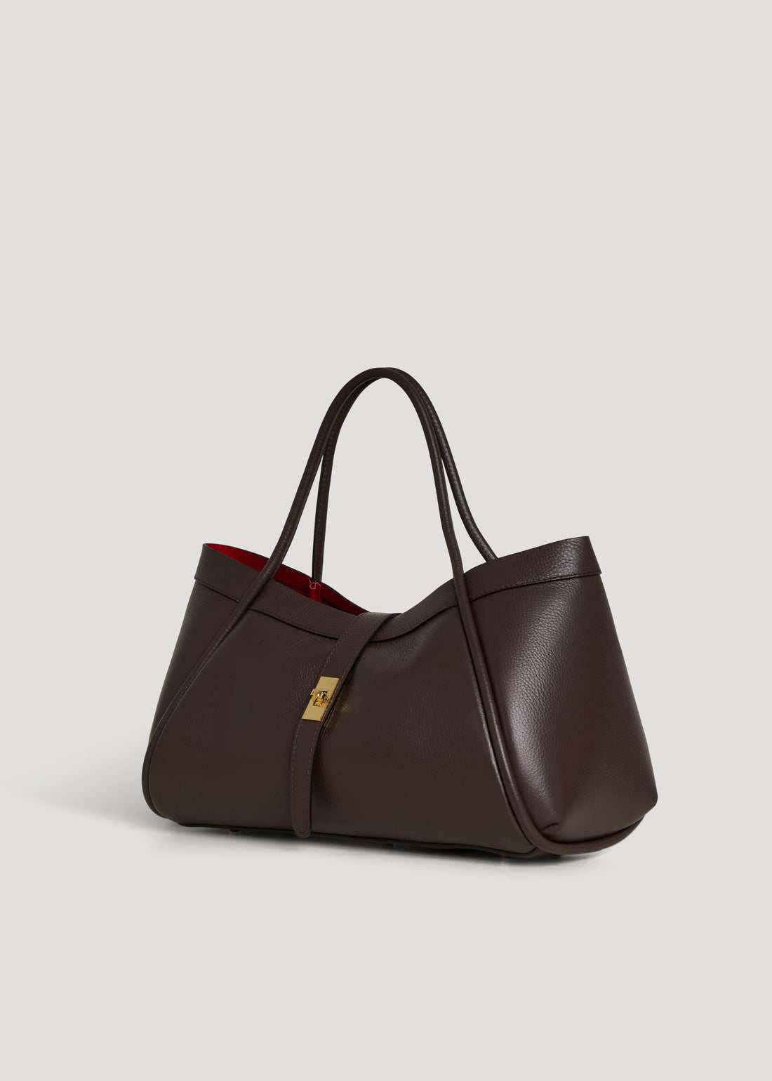 Borsa Mayfair in Pelle Togo Testa di moro - Voemièn
