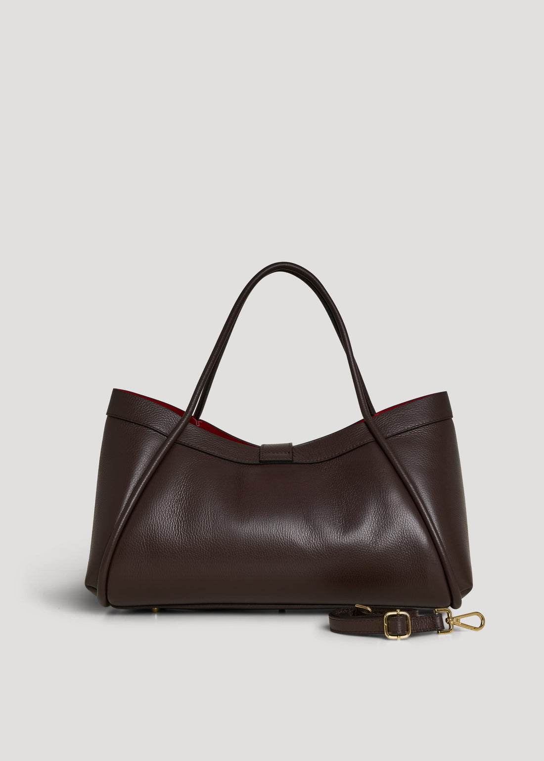 Borsa Mayfair in Pelle Togo Testa di moro - Voemièn
