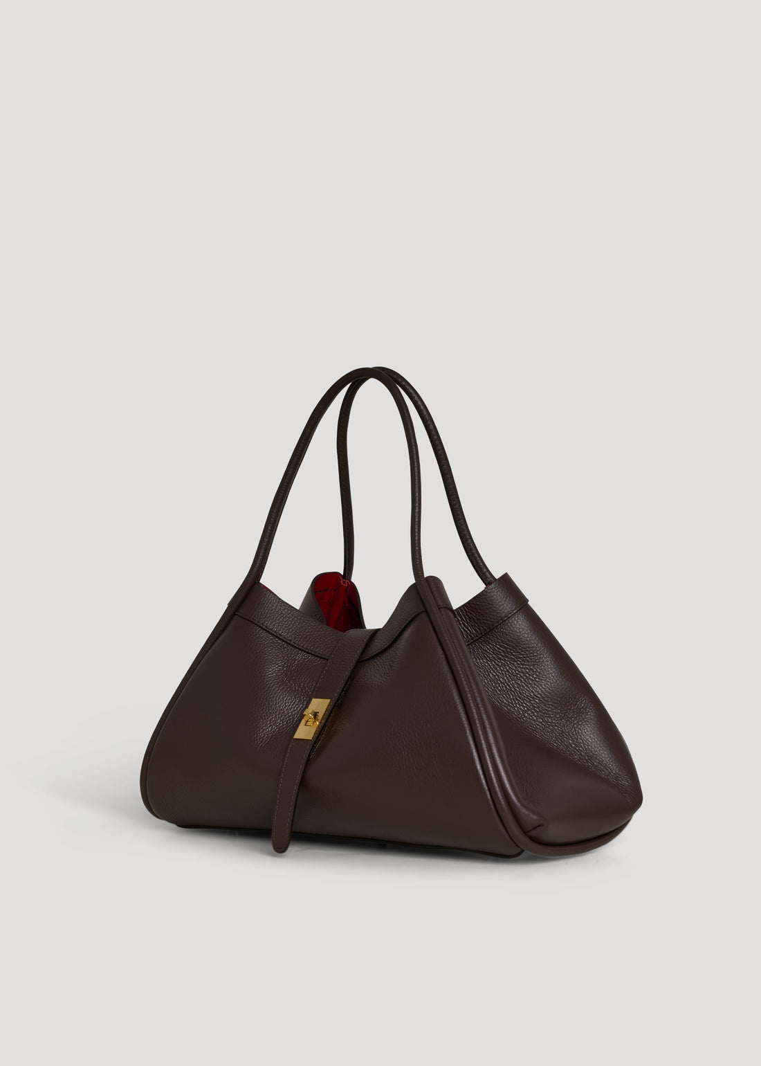 Borsa Mayfair in Pelle Togo Testa di moro - Voemièn