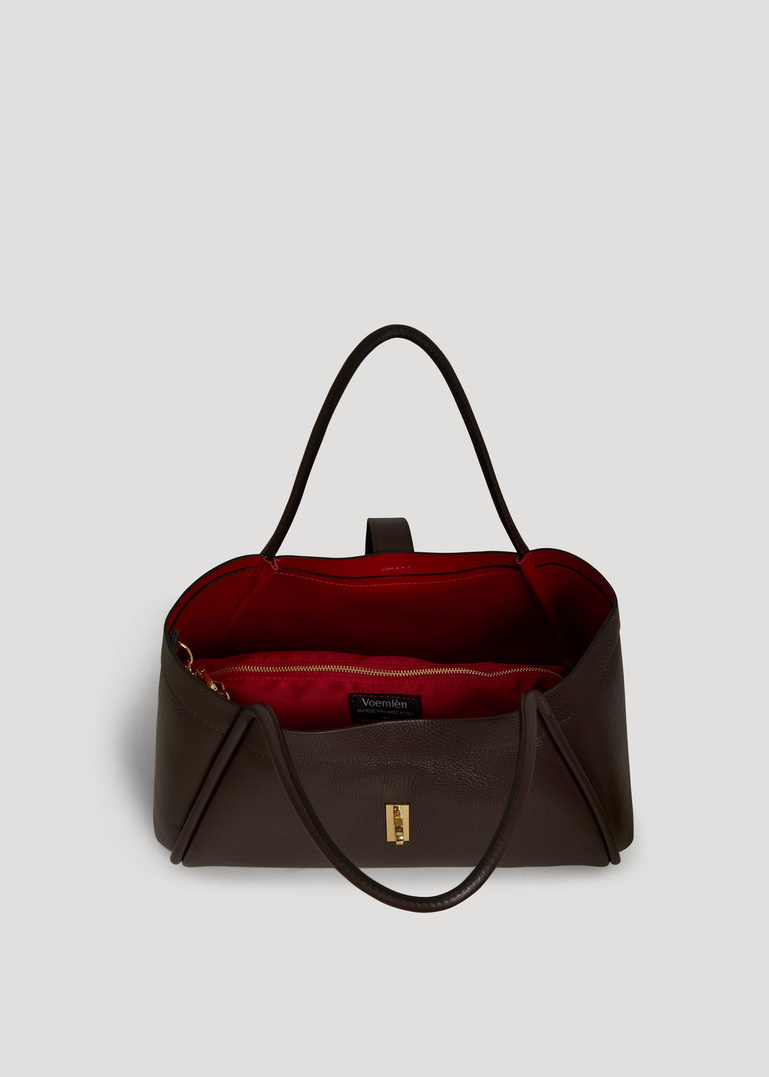 Borsa Mayfair in Pelle Togo Testa di moro - Voemièn