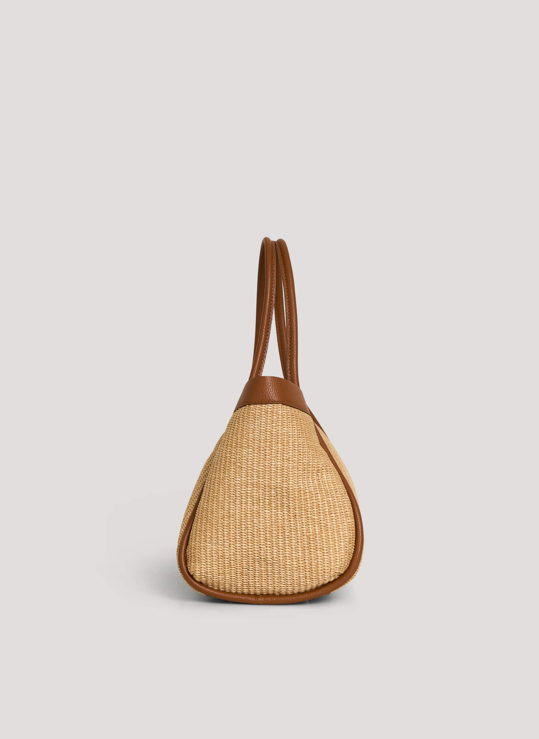 Borsa Mayfair in pelle e Rafia Cuoio - Voemièn