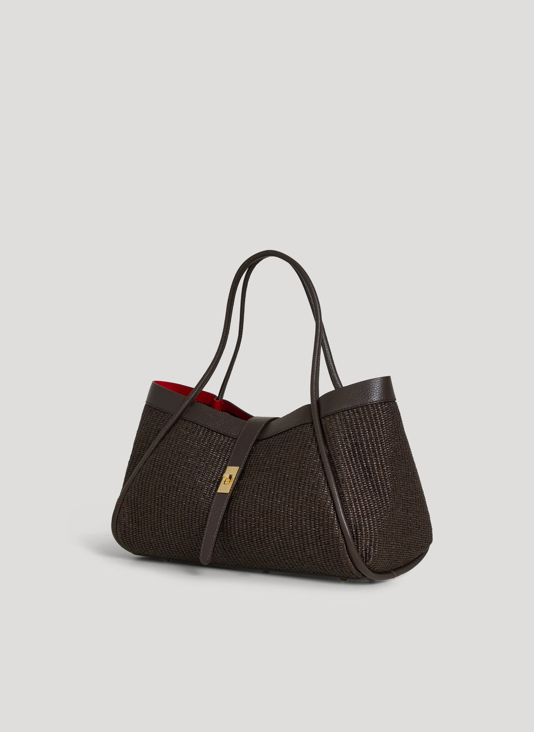 Borsa Mayfair in Pelle e Rafia Limited Edition Testa di Moro - Voemièn