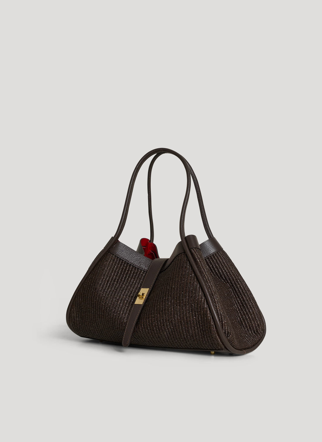 Borsa Mayfair in Pelle e Rafia Limited Edition Testa di Moro - Voemièn