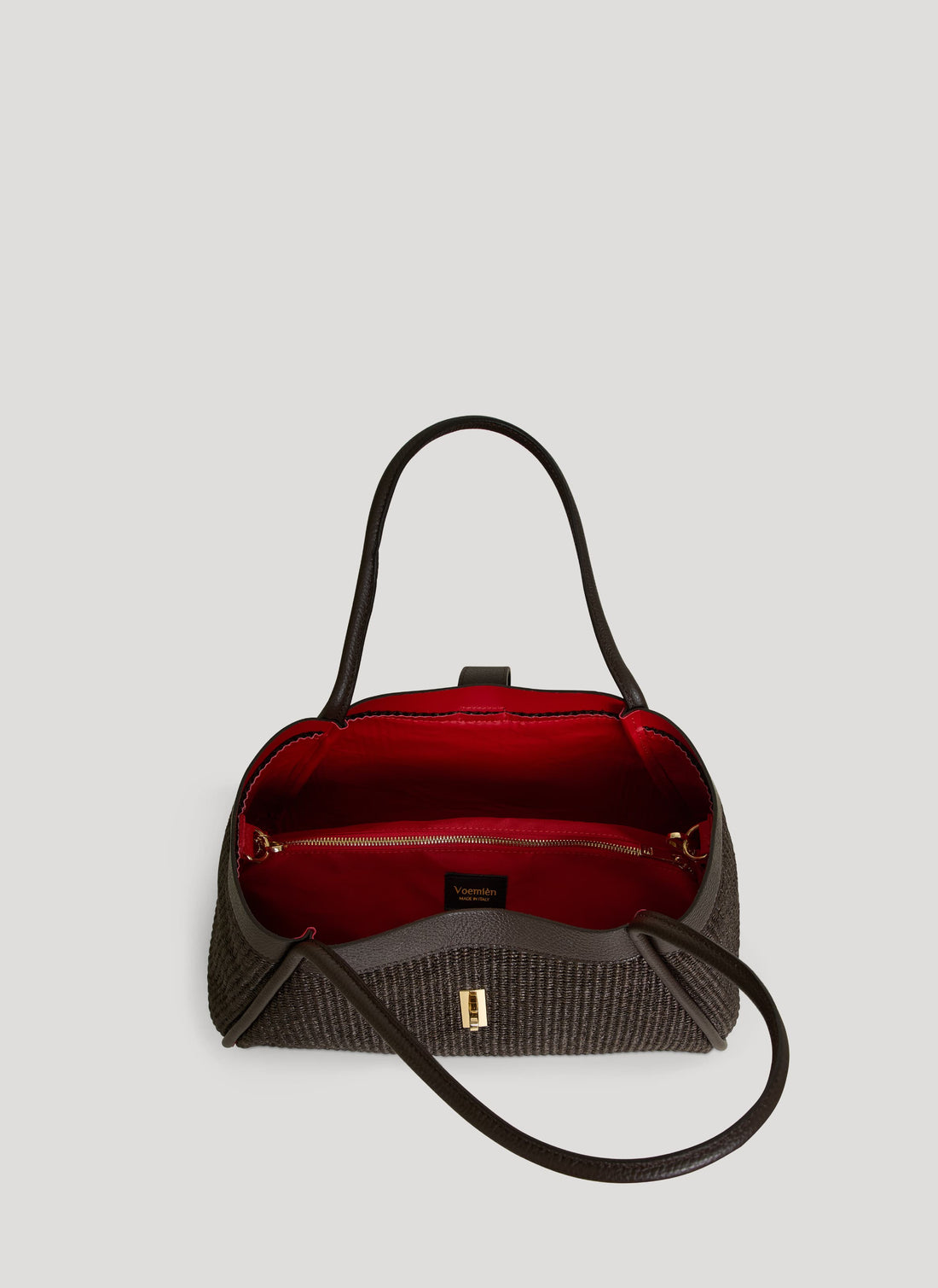 Borsa Mayfair in Pelle e Rafia Limited Edition Testa di Moro - Voemièn