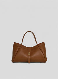 Borsa Mayfair Media in Pelle Togo Cuoio