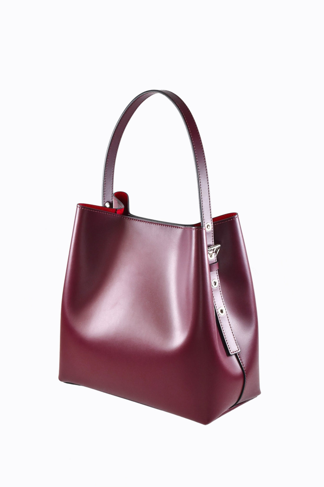 Melany bag in purple brushed leather