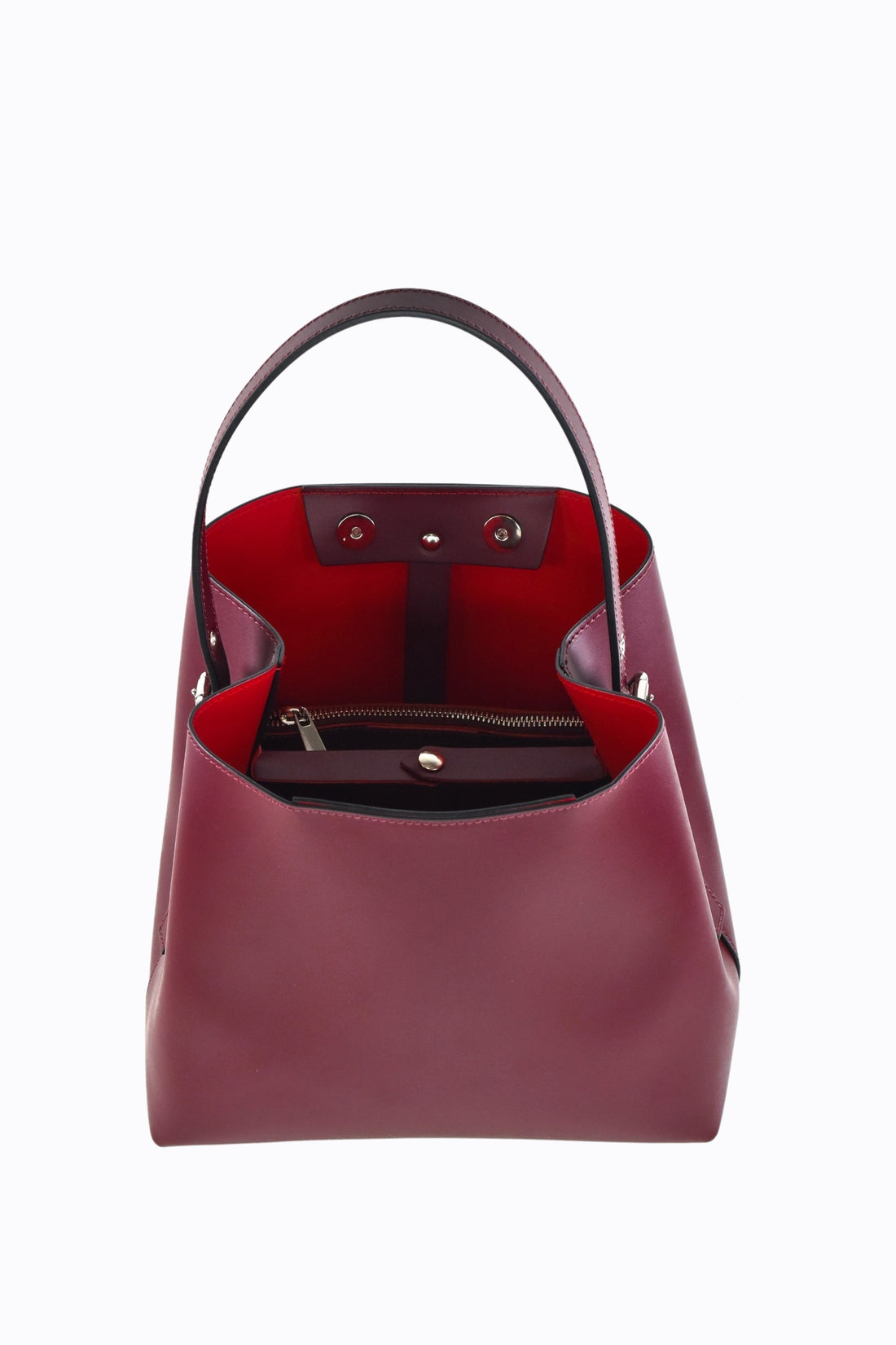 Melany bag in purple brushed leather