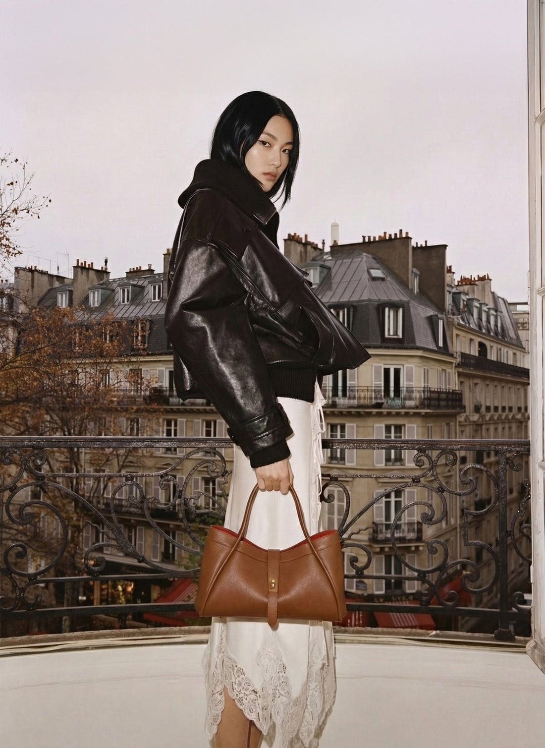 Borsa Mayfair Micro in Pelle Togo Cuoio - Voemièn