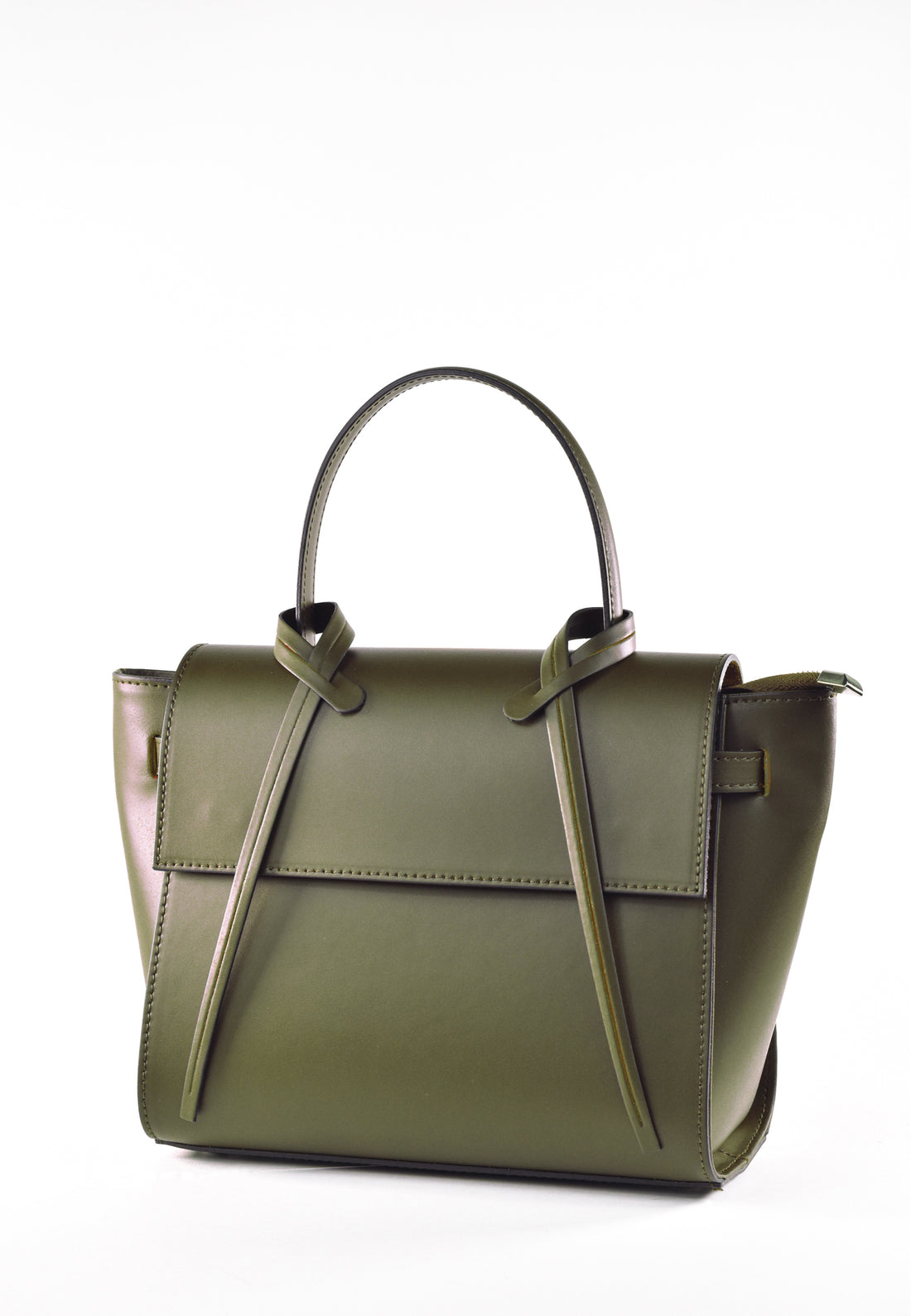 Miù bag in olive green brushed leather