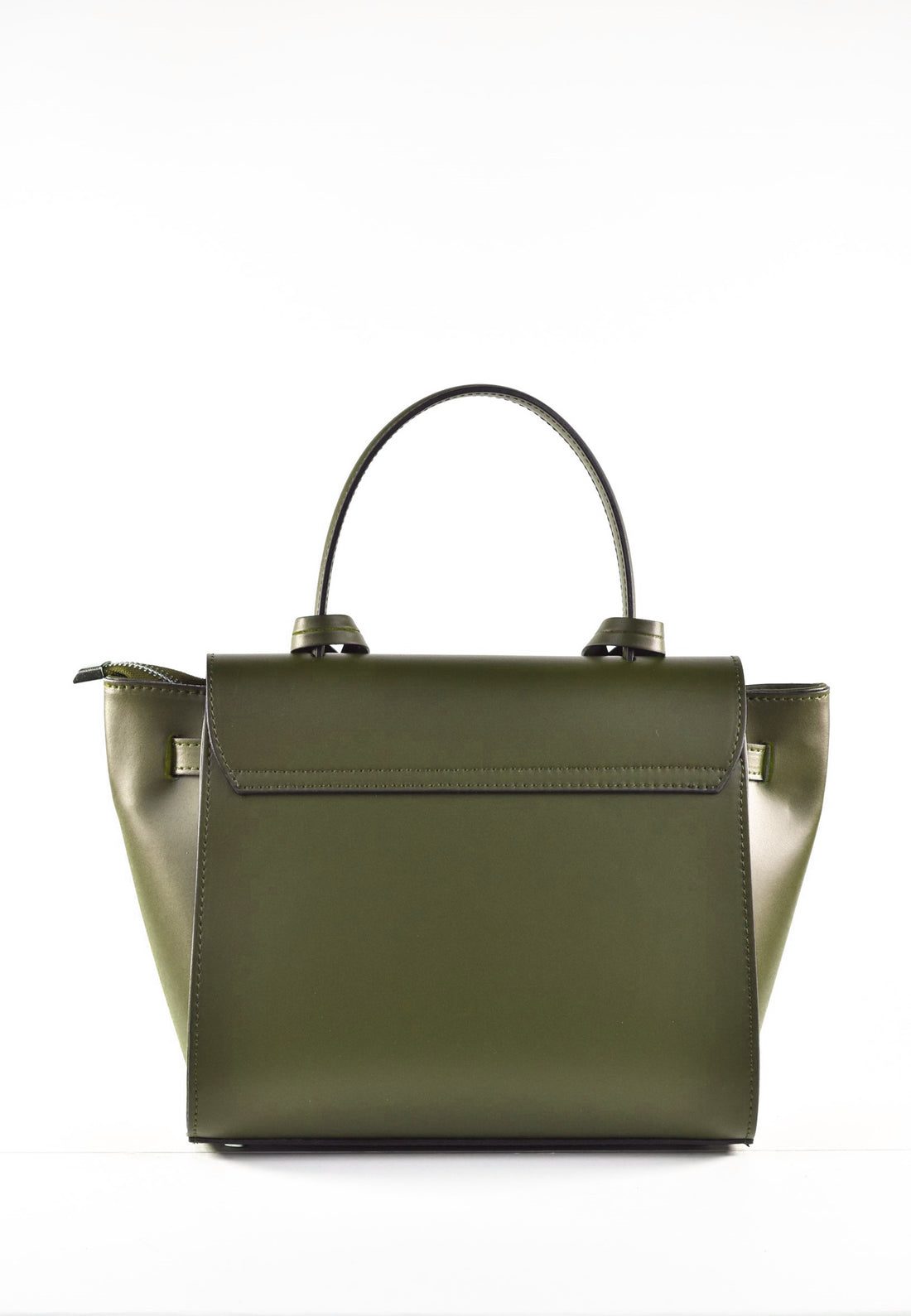 Miù bag in olive green brushed leather