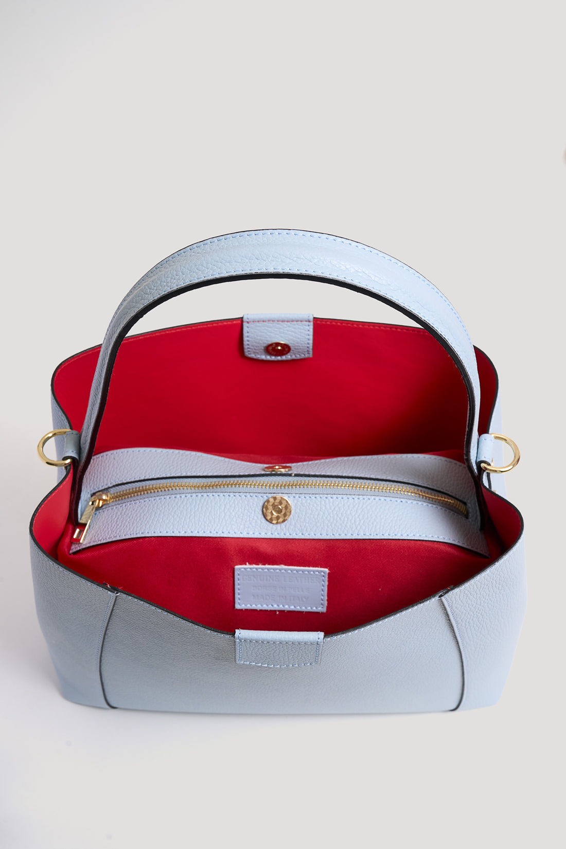 Braid bag in Fuchsia Dollar leather