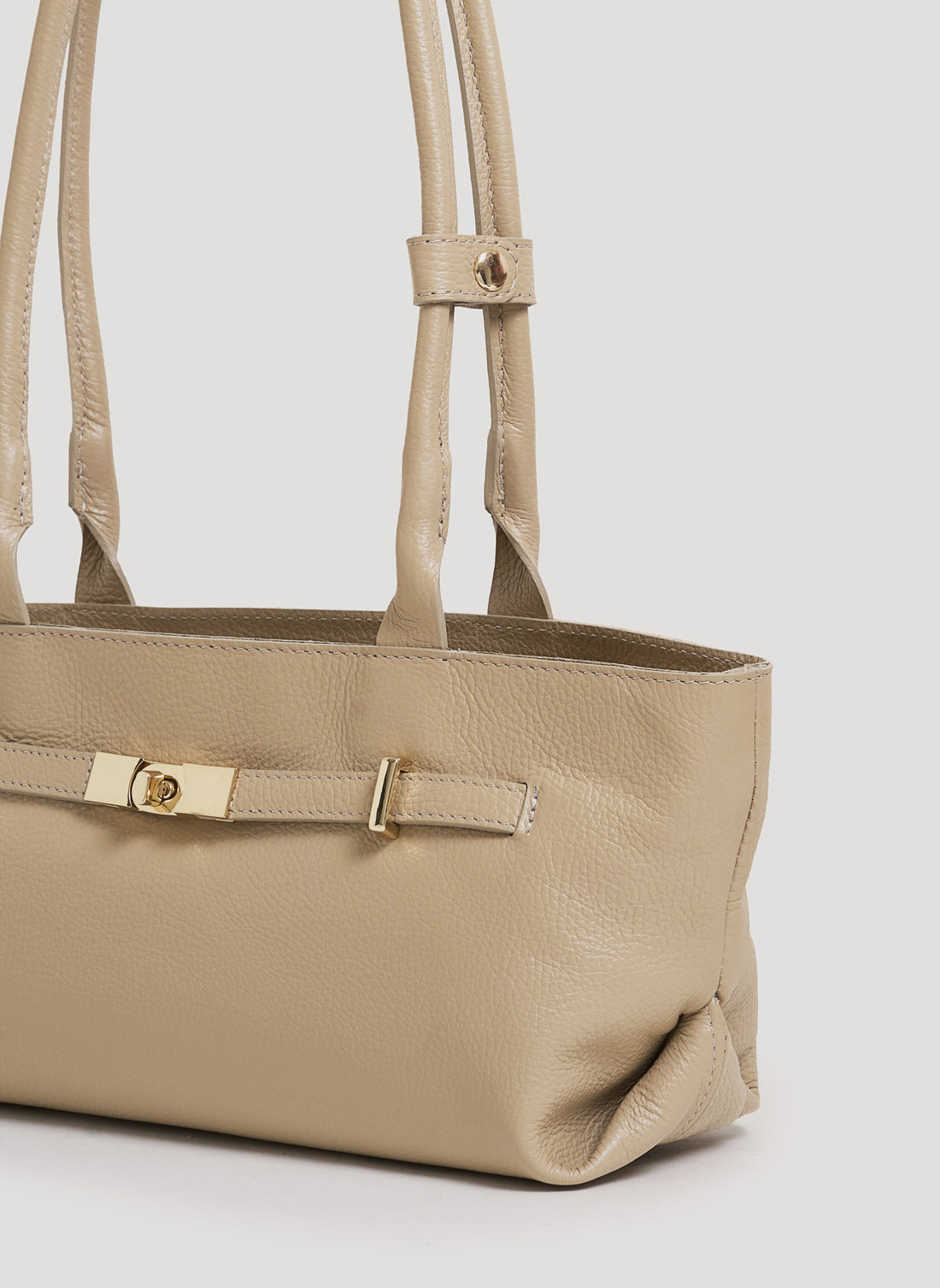Bamboo Babe bag in Beige Dollar leather