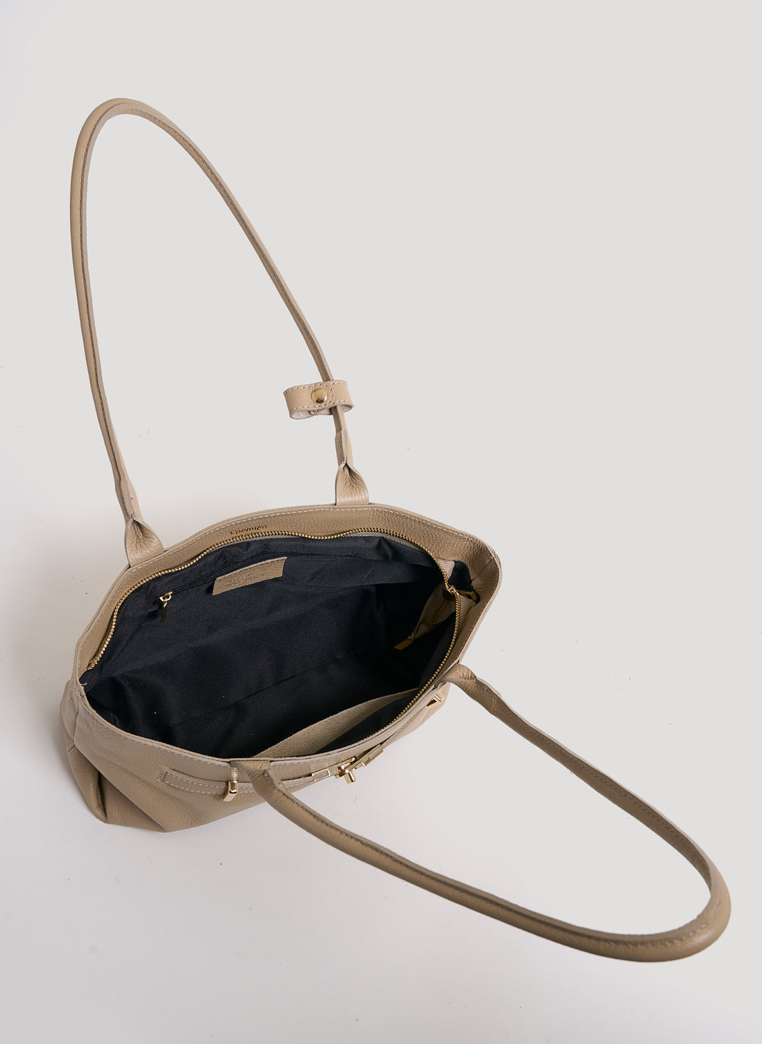 Bamboo Babe bag in Beige Dollar leather