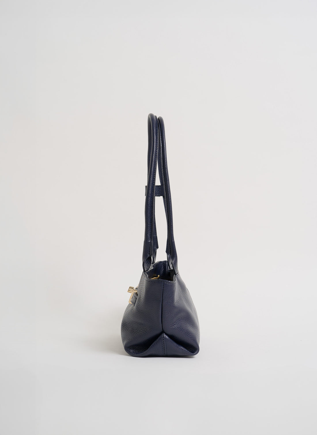 Borsa Lola in Pelle Togo Blu Navy