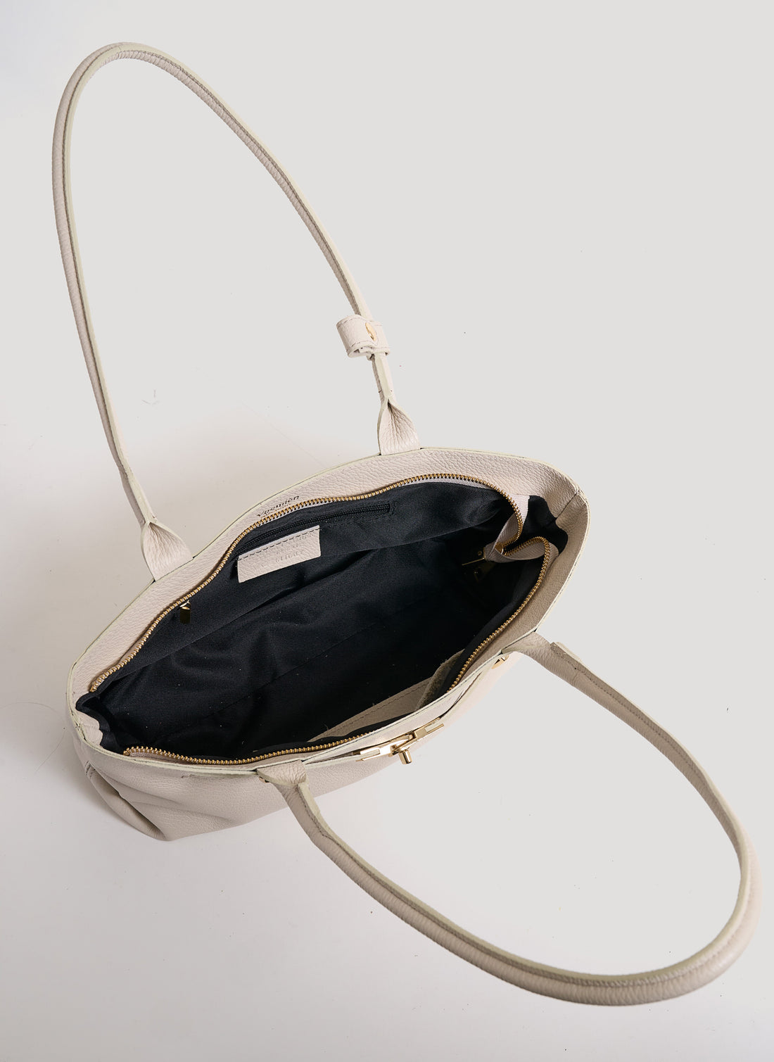 Borsa Lola in Pelle Togo Beige