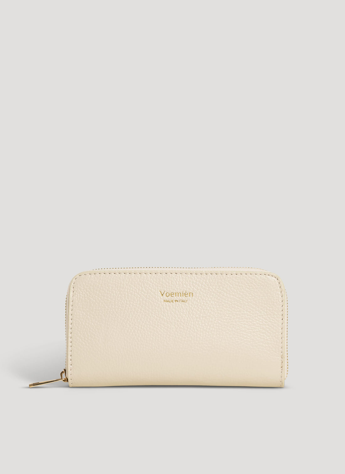 Portafoglio Voemièn Grande in Pelle Togo Beige - Voemièn