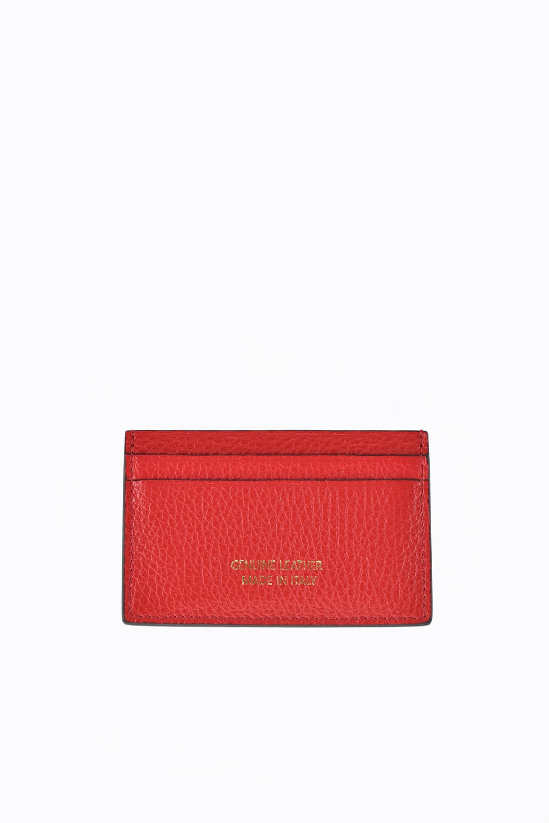 Portacarte Valentine in pelle Togo Rosso