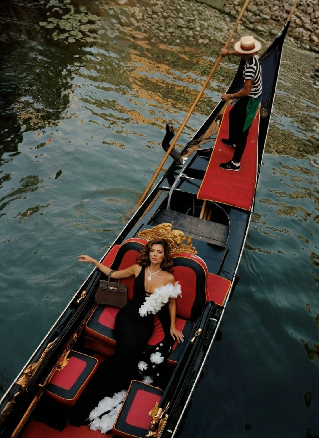 Borsa Elizabeth Micro in Camoscio e Pelle Testa di Moro - Voemièn