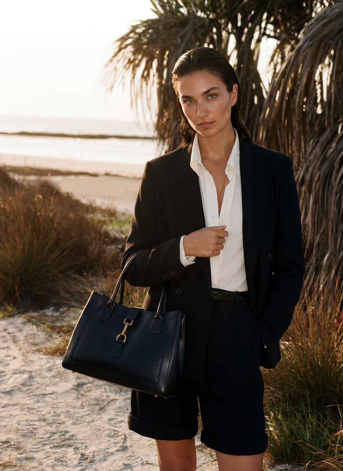 Borsa Chloe Micro in Pelle Spazzolata Nera - Voemièn