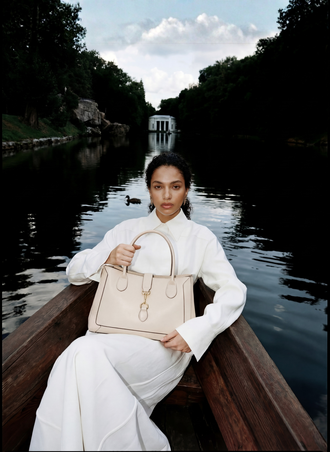 Borsa Chloe Micro in Pelle Spazzolata Beige - Voemièn