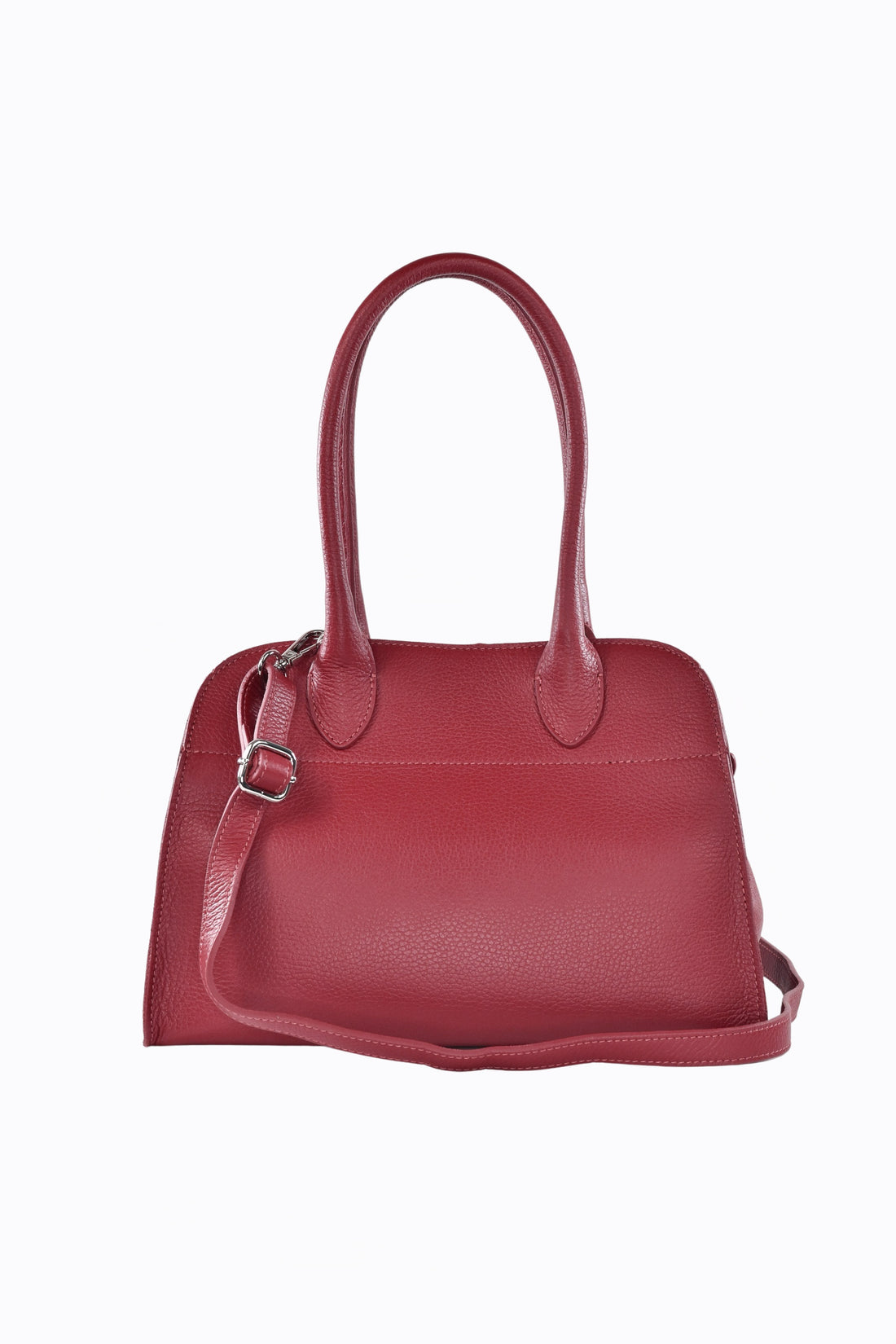 Borsa Genevieve in pelle Dollaro Rosso Corallo