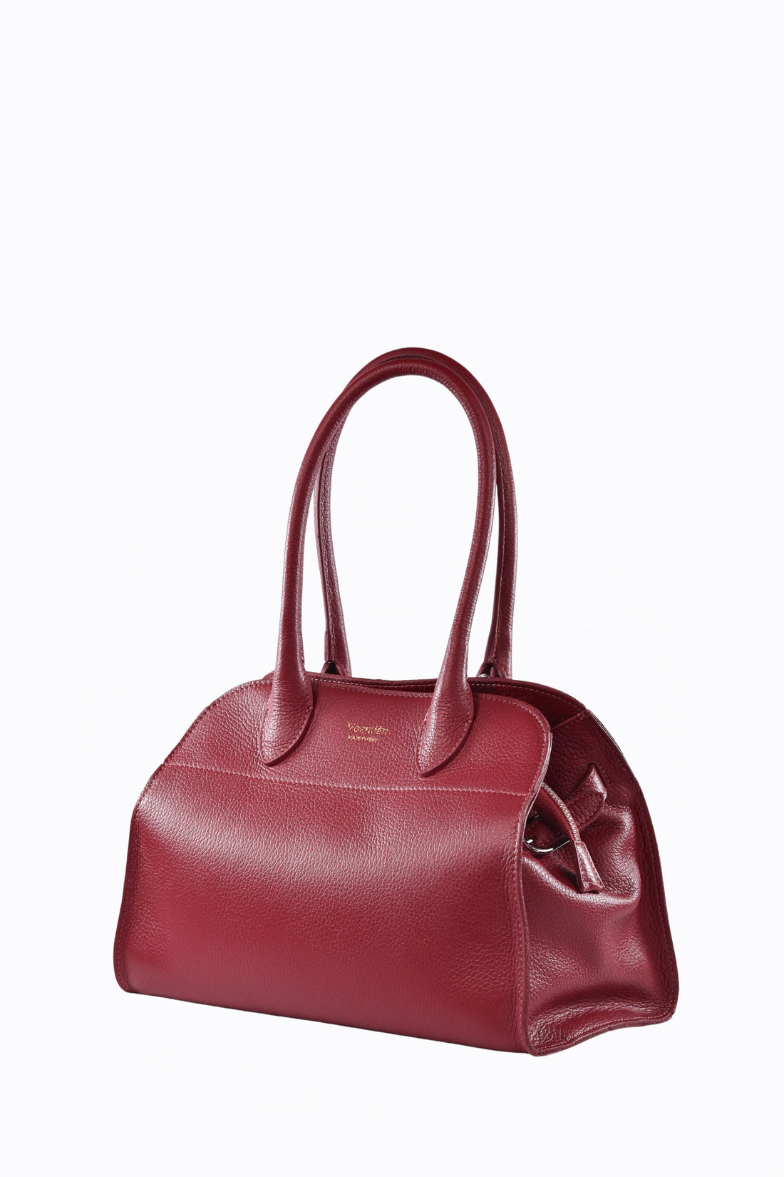 Borsa Genevieve in pelle Dollaro Rosso Corallo