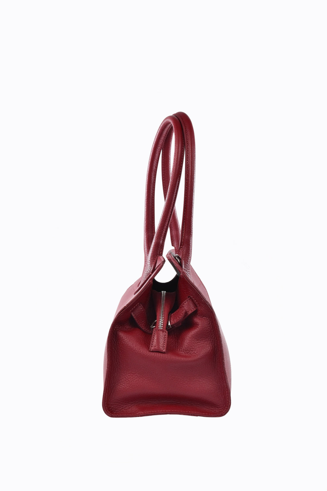 Borsa Genevieve in pelle Dollaro Rosso Corallo