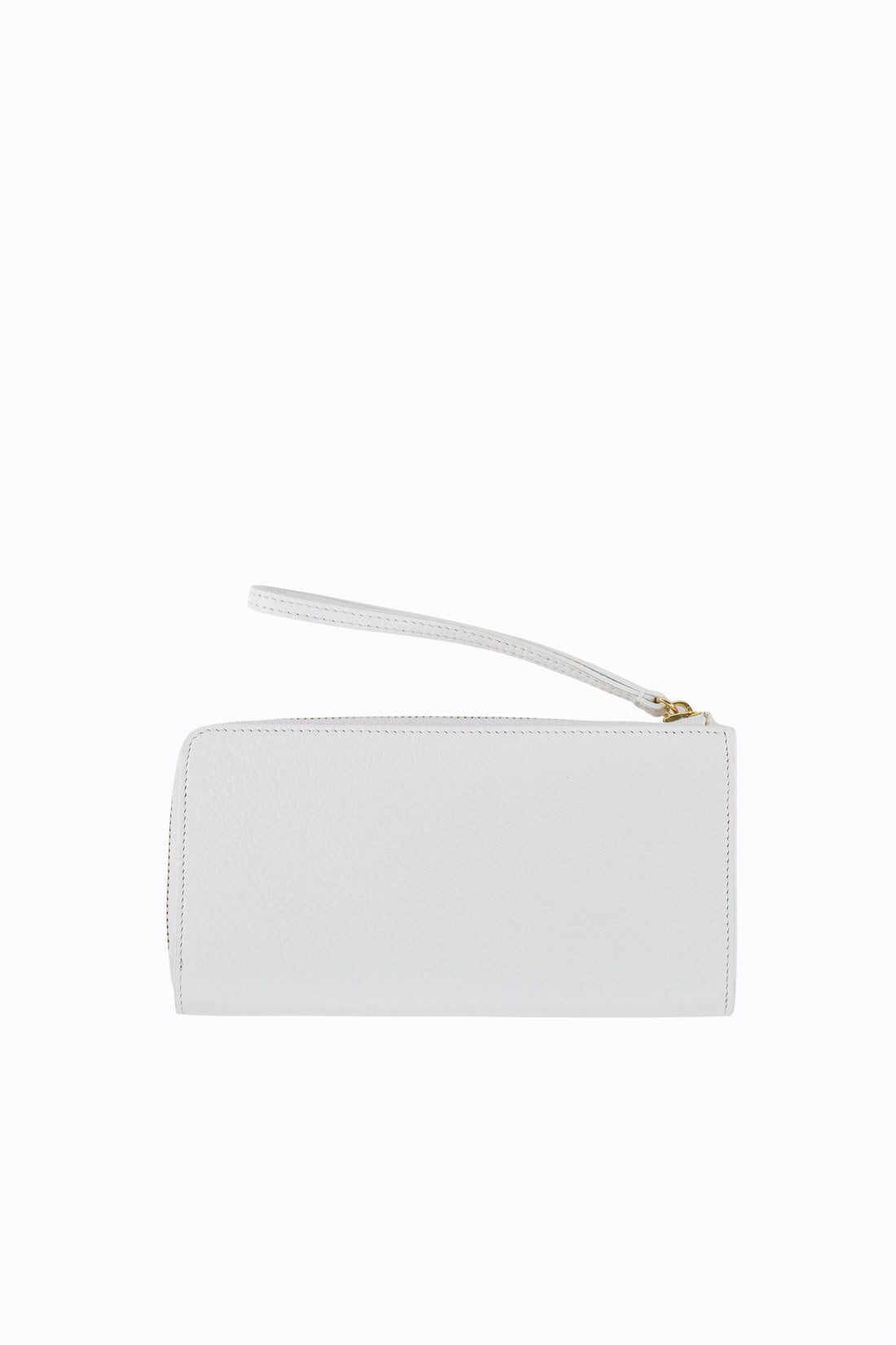 Portafoglio Clutch Valentine in pelle Togo Bianco