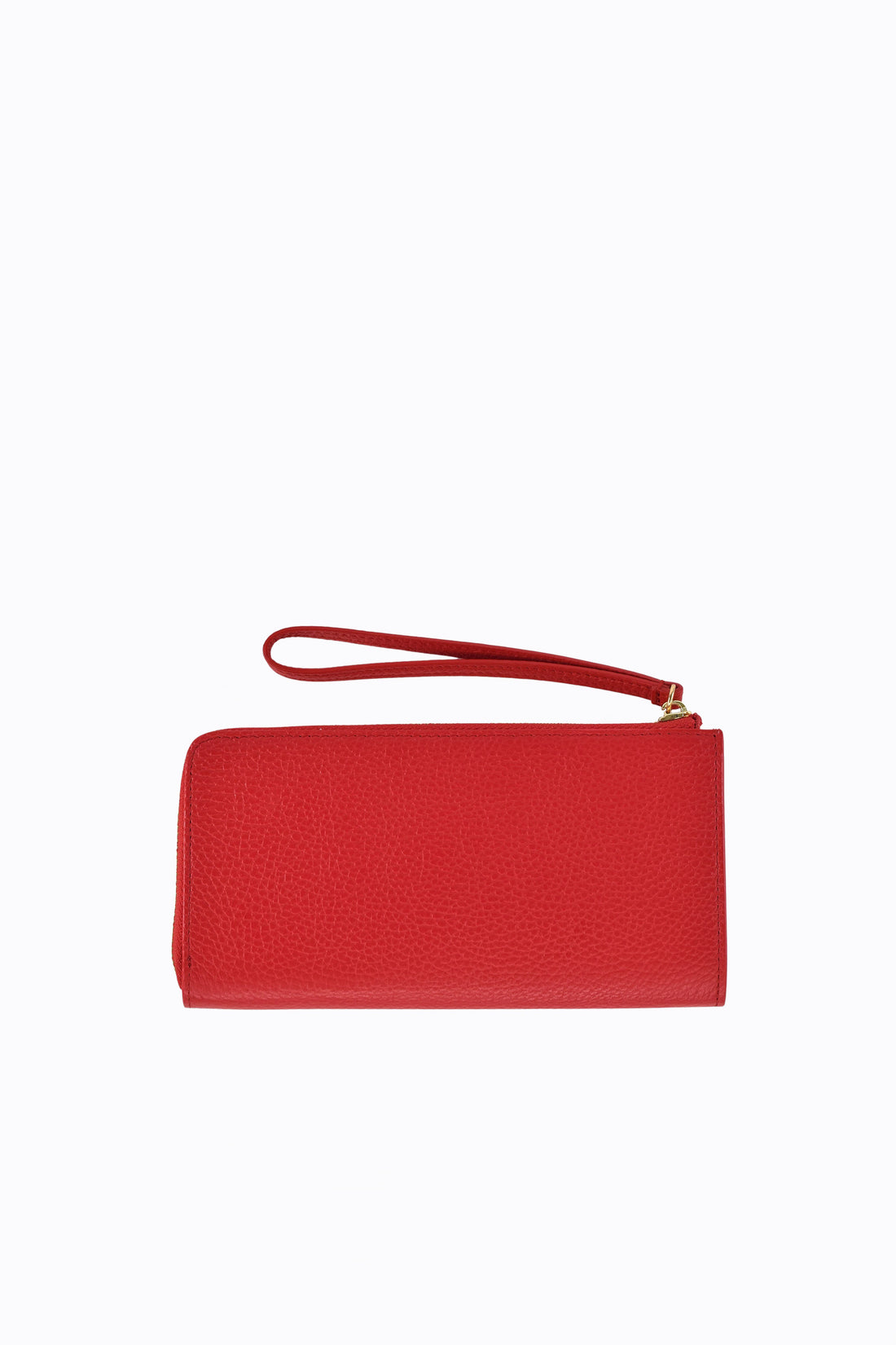 Portafoglio Clutch Valentine in pelle Togo Rosso