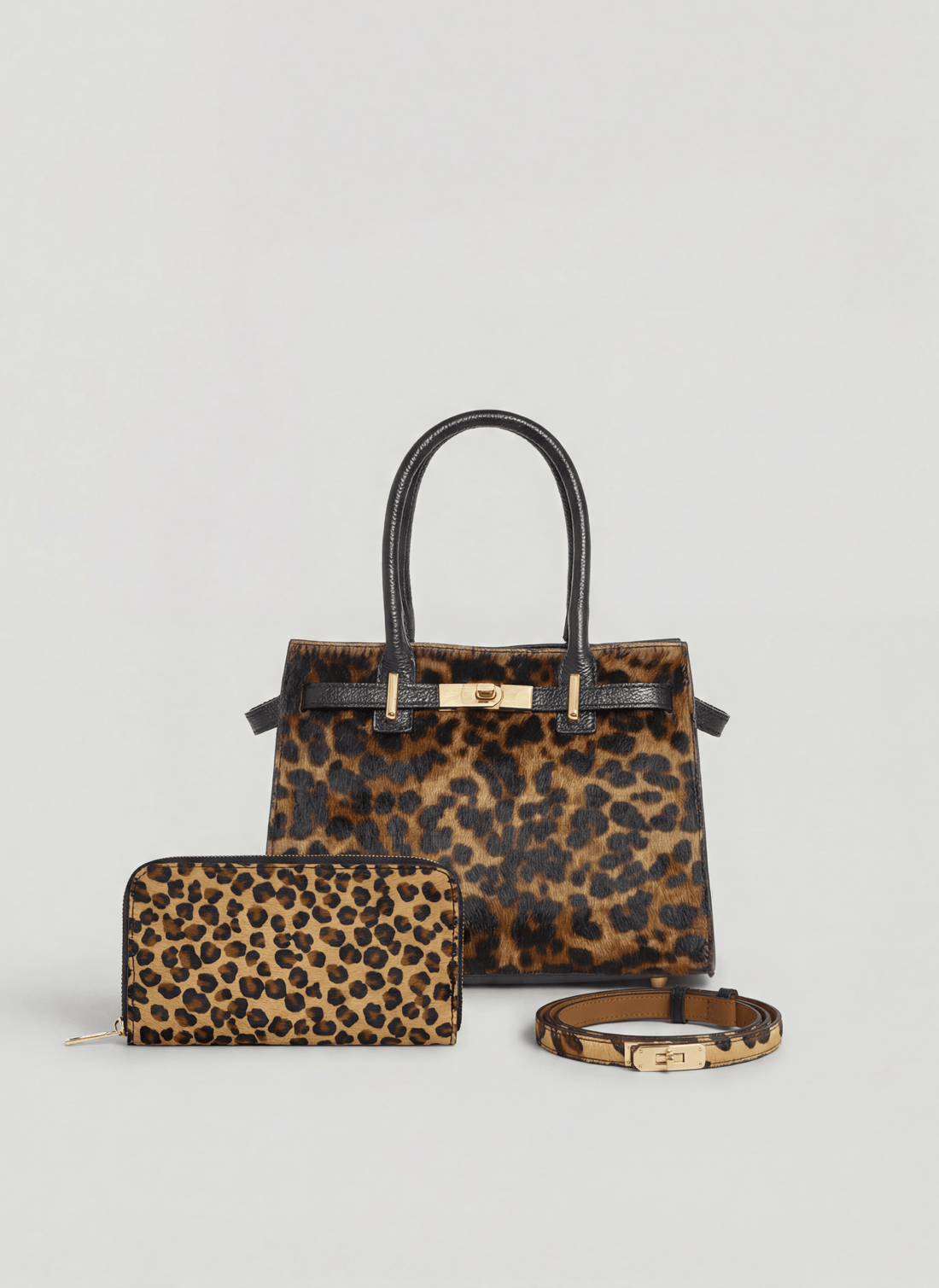 Set Grace Limited edition in pelle Calf hair Leopardato - Voemièn