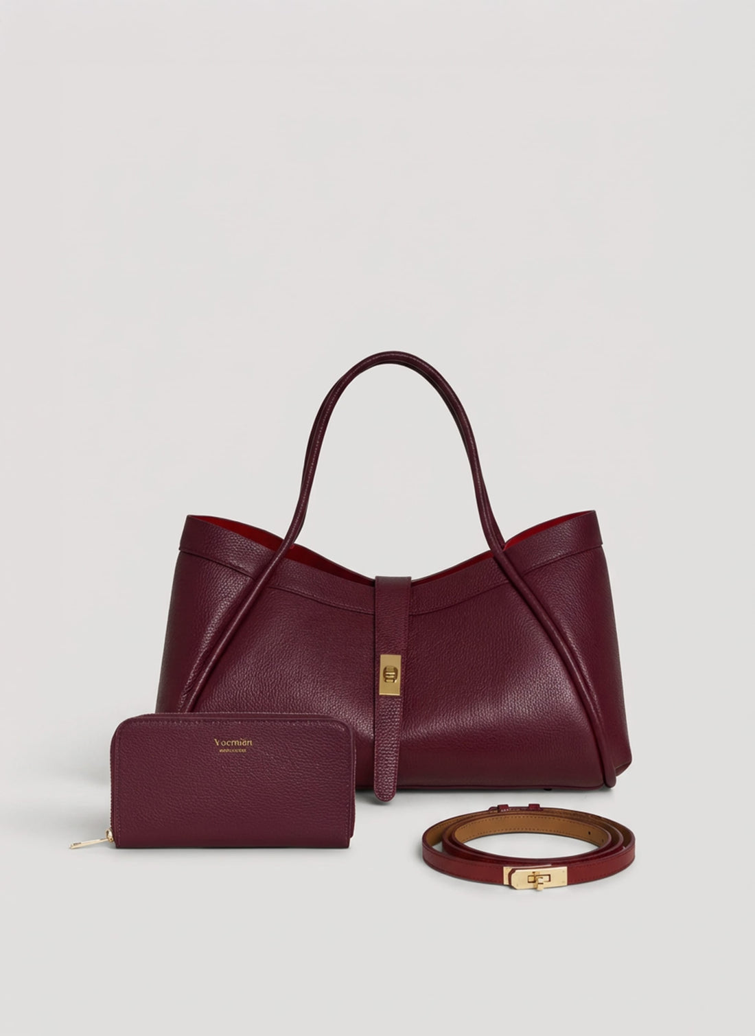 Set Eleganza Decisa | Mayfair in pelle Borgogna - Voemièn