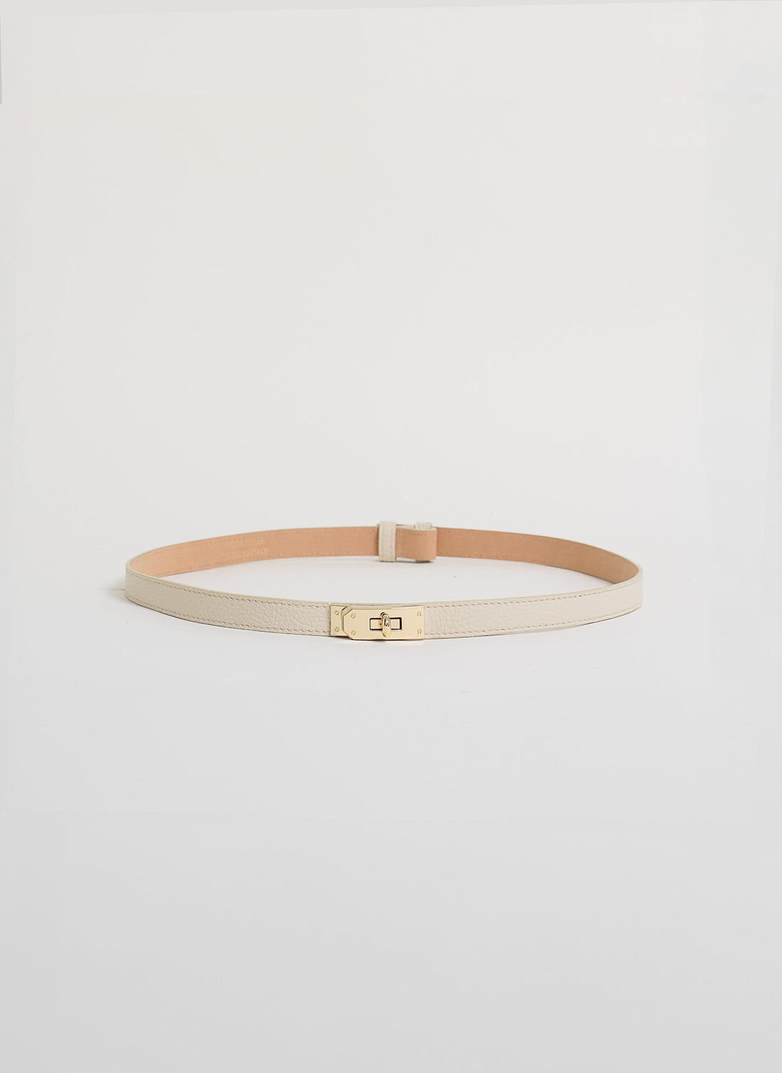 Cintura Baronne in pelle Crema