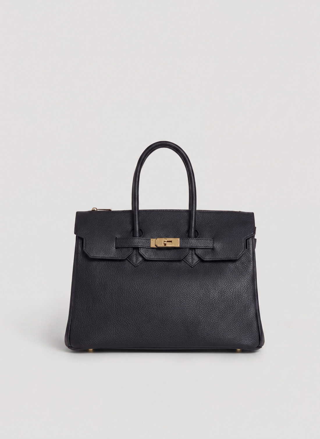 Borsa Elizabeth in Pelle Togo Nera - Voemièn
