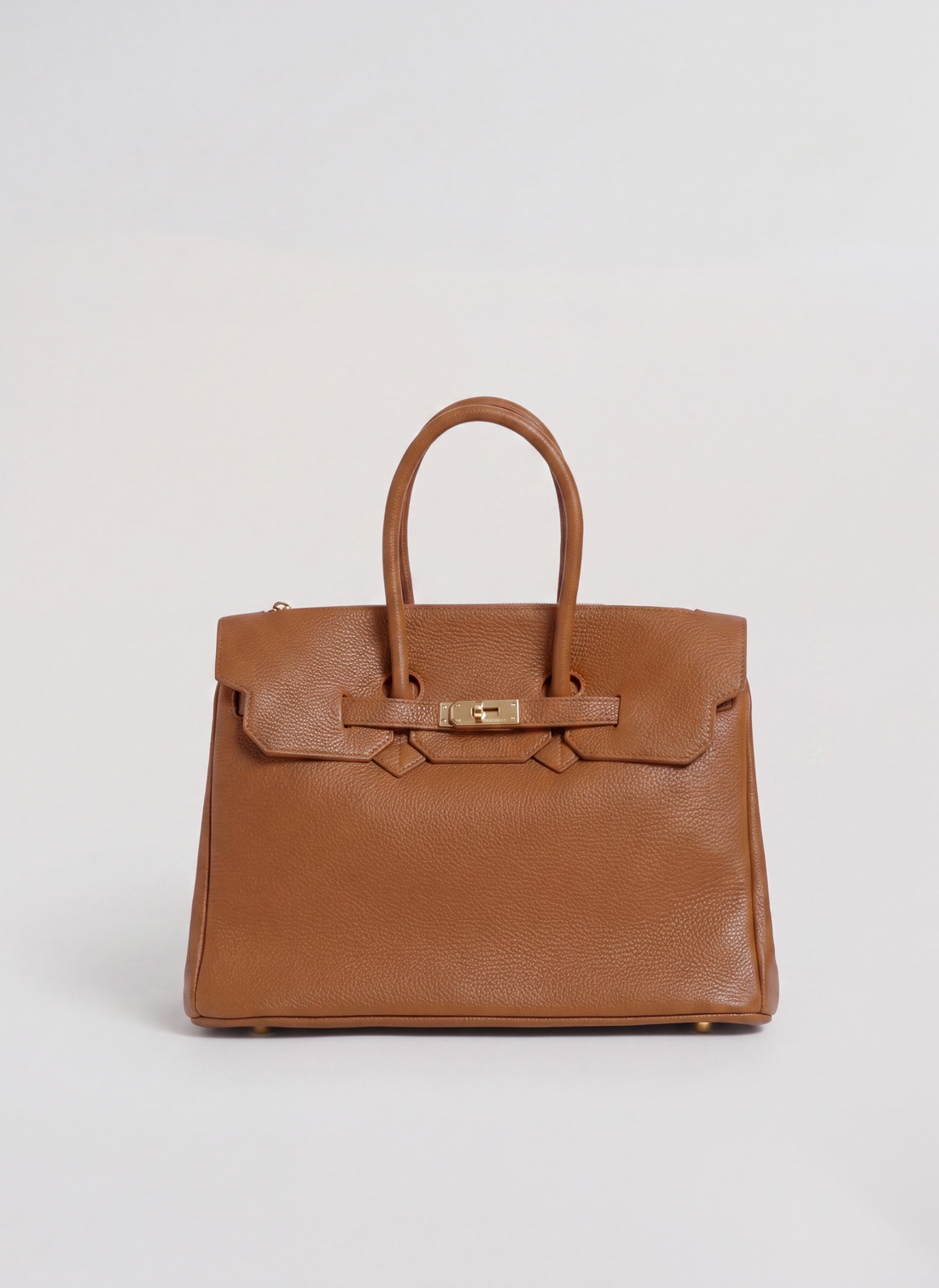 Borsa Elizabeth in Pelle Togo Cuoio - Voemièn