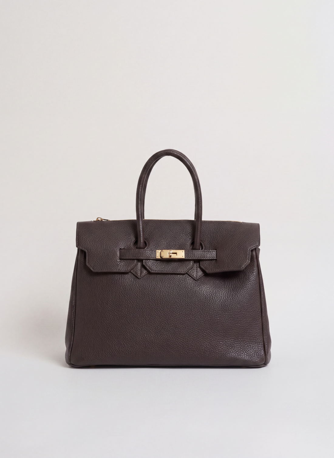 Borsa Elizabeth in Pelle Togo Testa di Moro - Voemièn