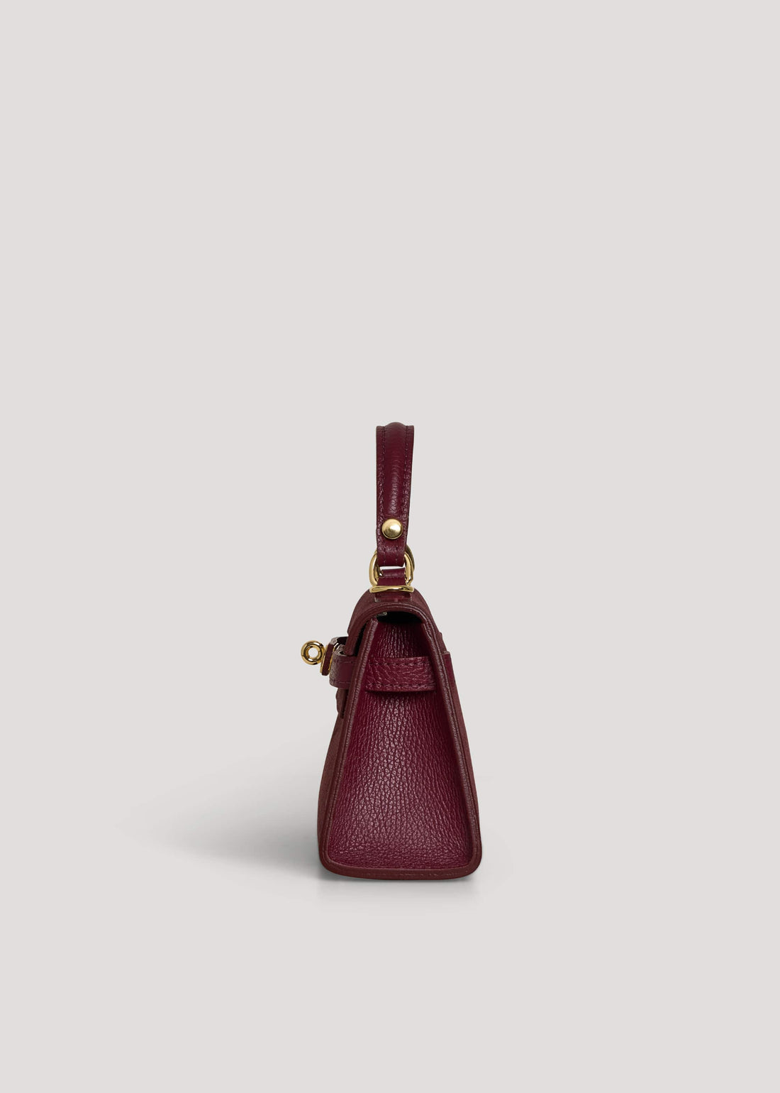 Borsa Victoria in Camoscio e Pelle Borgogna Gift - Voemièn