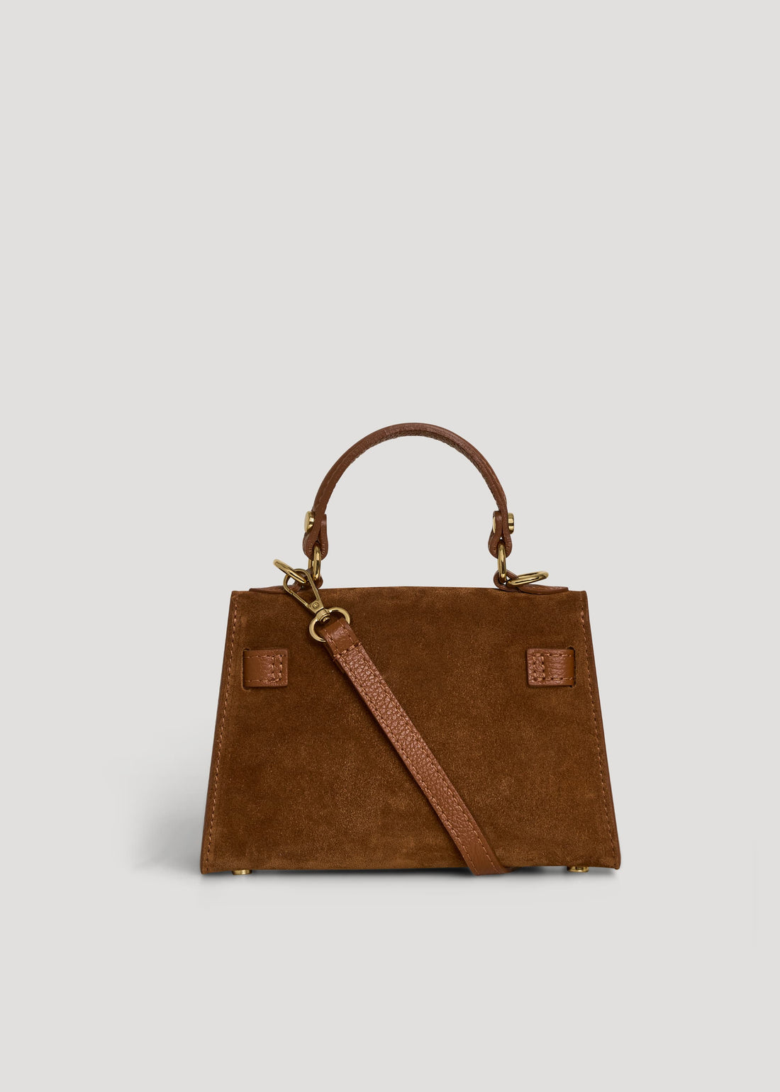 Borsa Victoria in Camoscio e Pelle Cuoio Gift - Voemièn