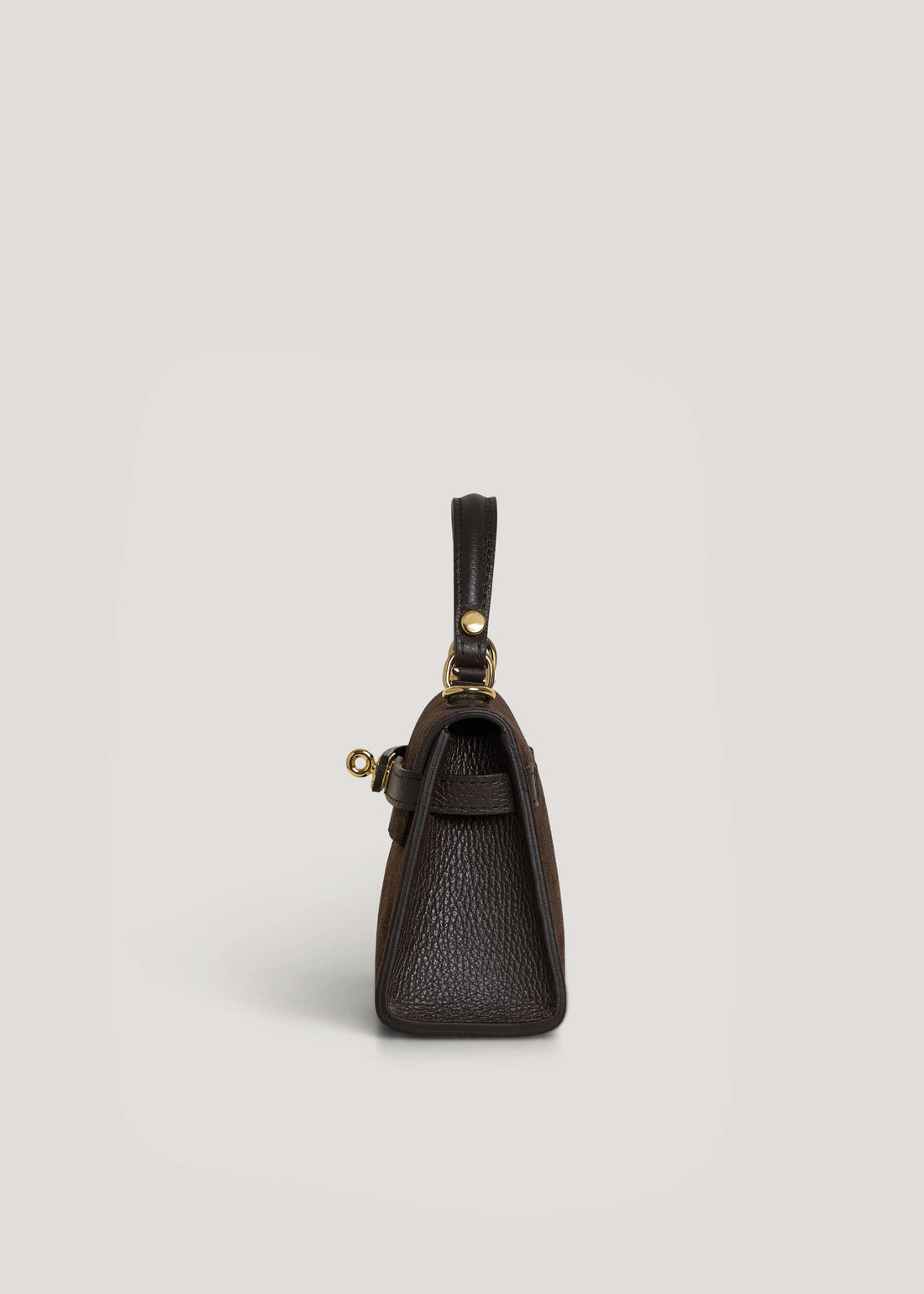 Borsa Victoria in Camoscio e Pelle Testa di Moro Gift - Voemièn