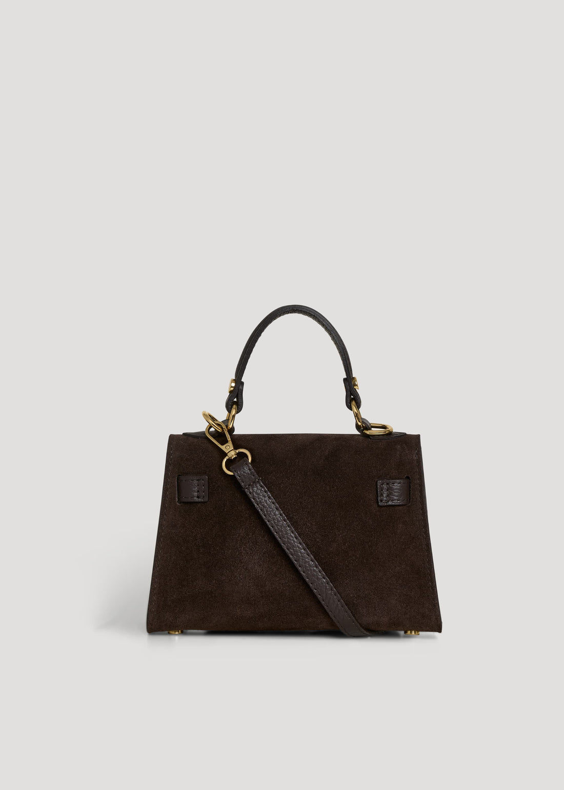 Borsa Victoria in Camoscio e Pelle Testa di Moro Gift - Voemièn