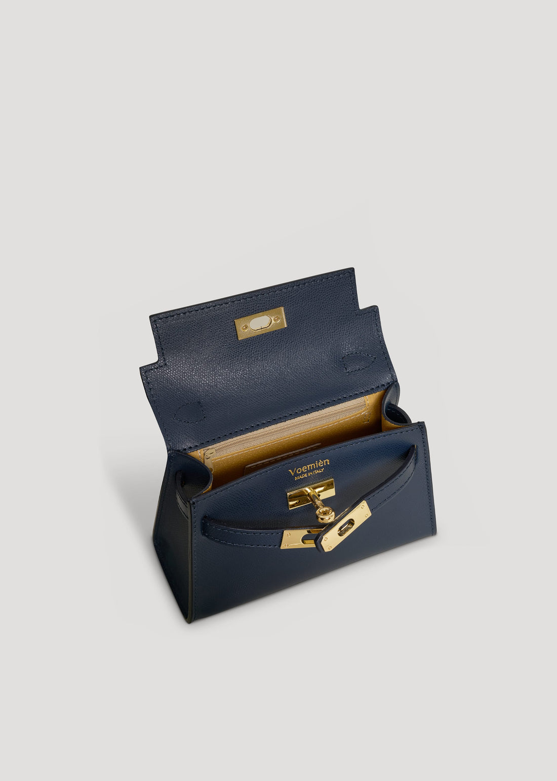 Borsa Victoria in pelle Epson Blu Navy - Voemièn