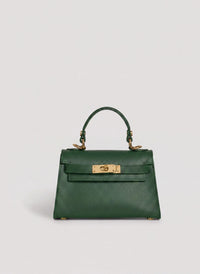 Borsa Victoria in pelle Epsom Verde Bosco