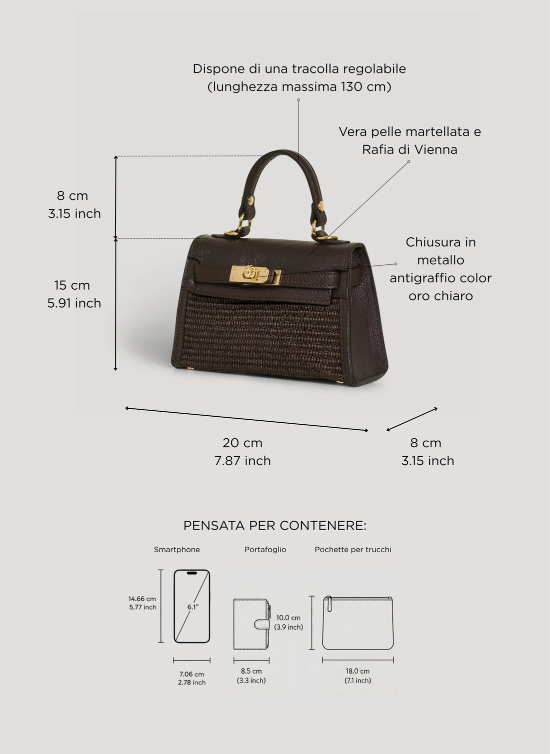 Borsa Victoria in Pelle e Rafia Limited Edition Testa di Moro - Voemièn