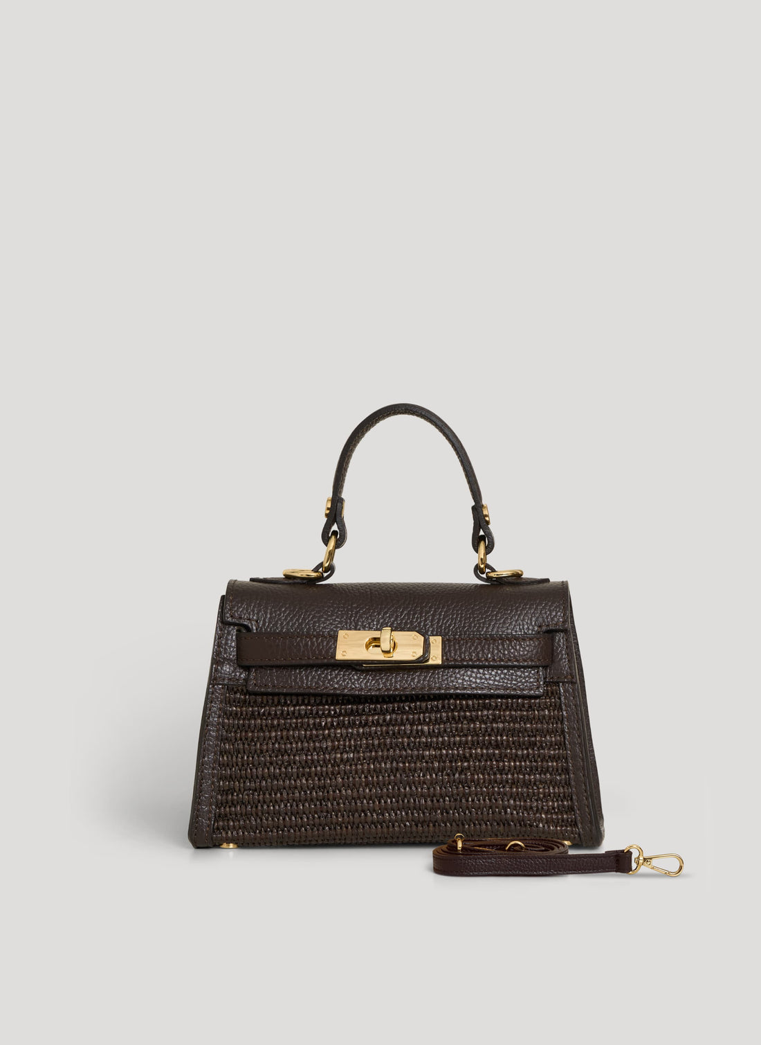 Borsa Victoria in Pelle e Rafia Limited Edition Testa di Moro - Voemièn