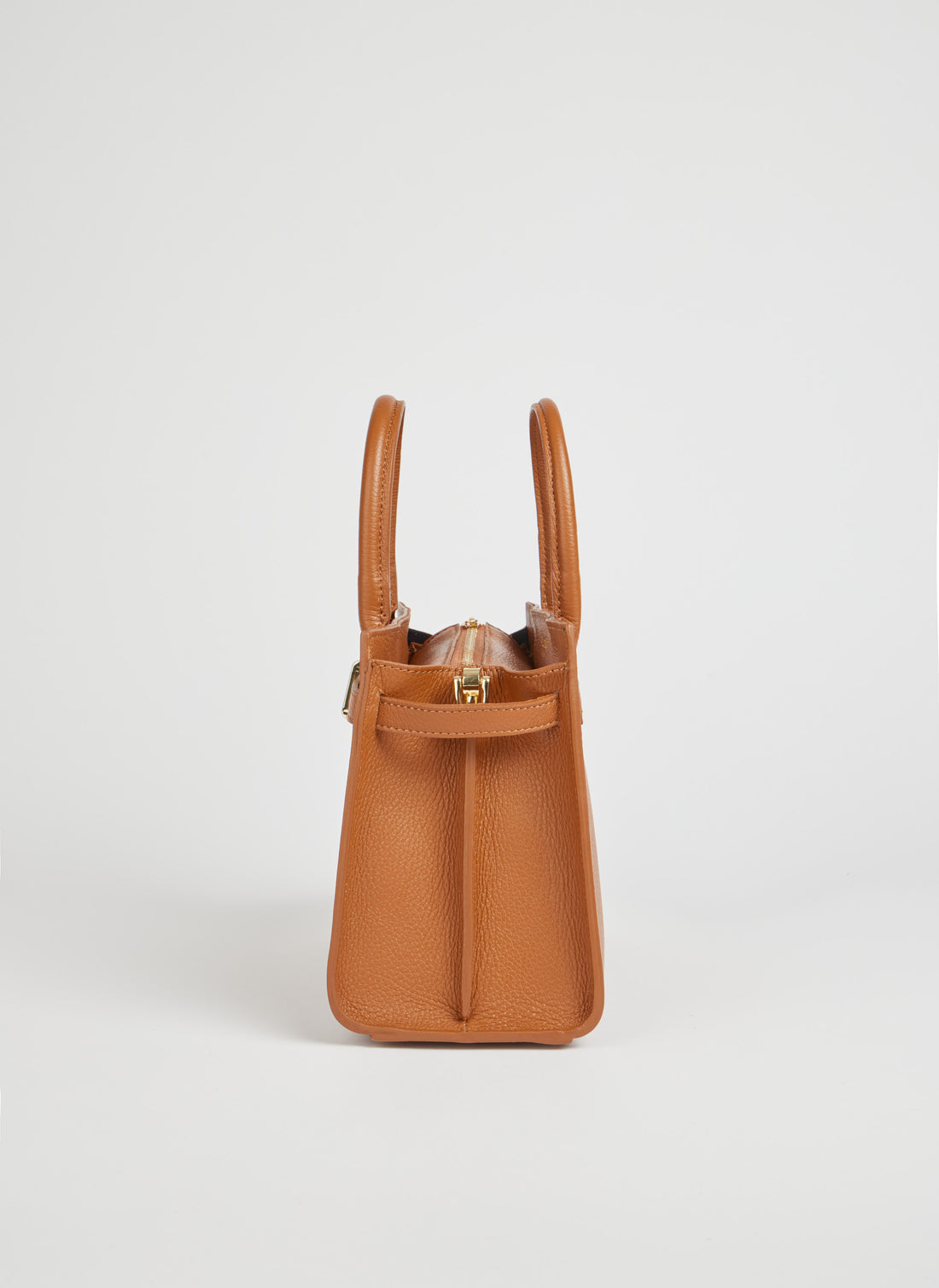 Borsa Grace in pelle Togo Cuoio