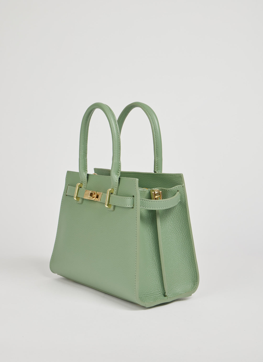 Borsa Grace in pelle Togo Verde Menta