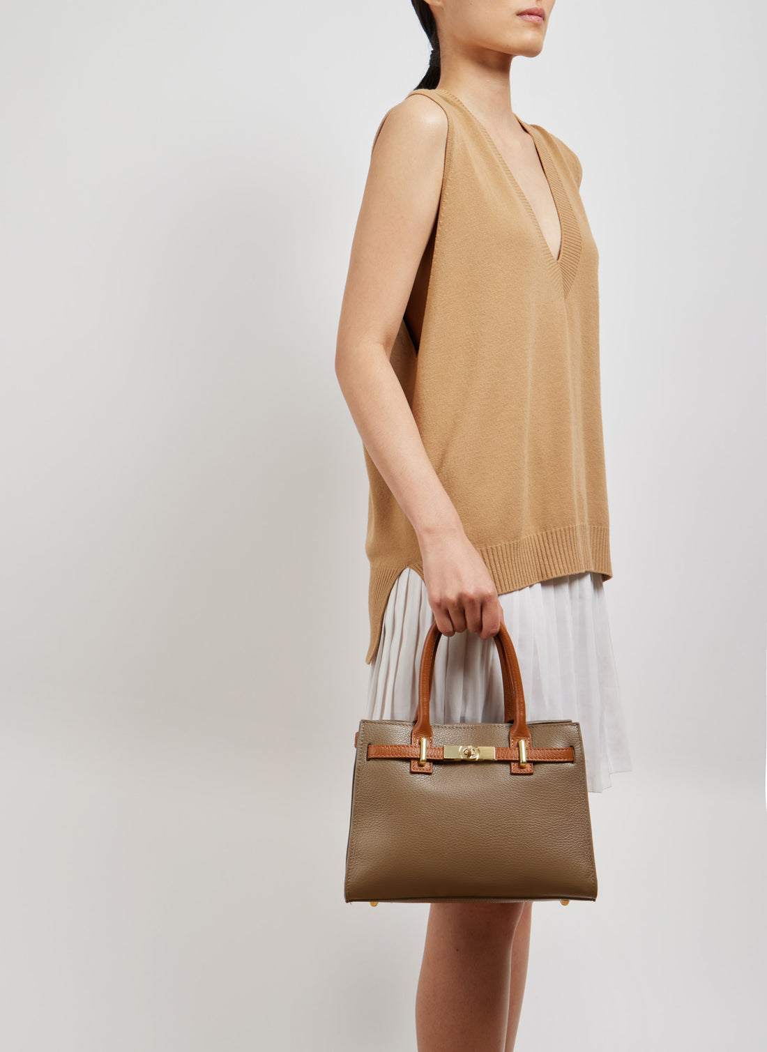 Borsa Grace Limited edition in pelle Togo Taupe