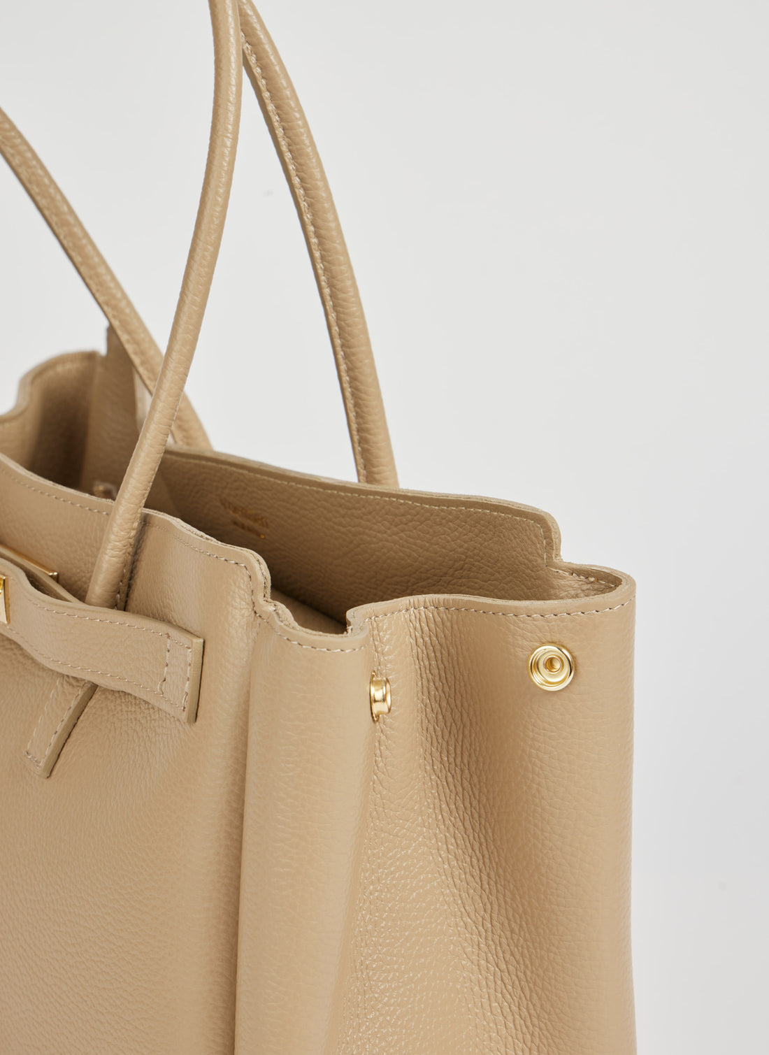 Borsa Béatrice in Pelle Togo Sabbia