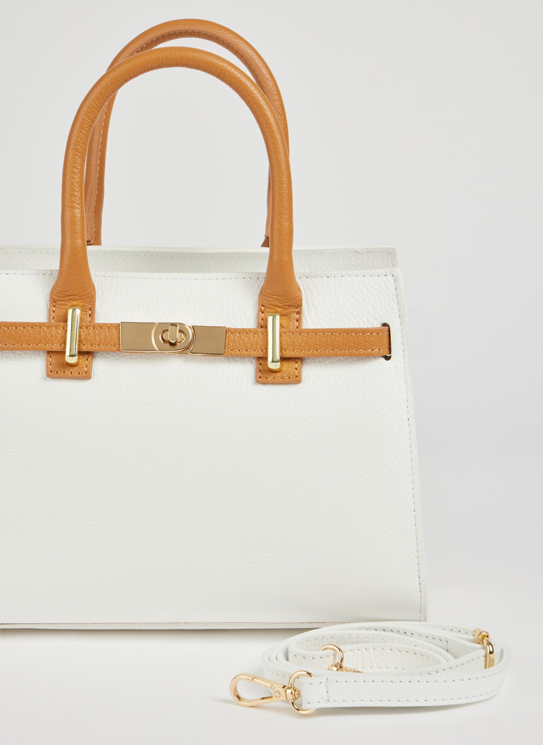 Borsa Grace Limited edition in pelle Togo Bianca