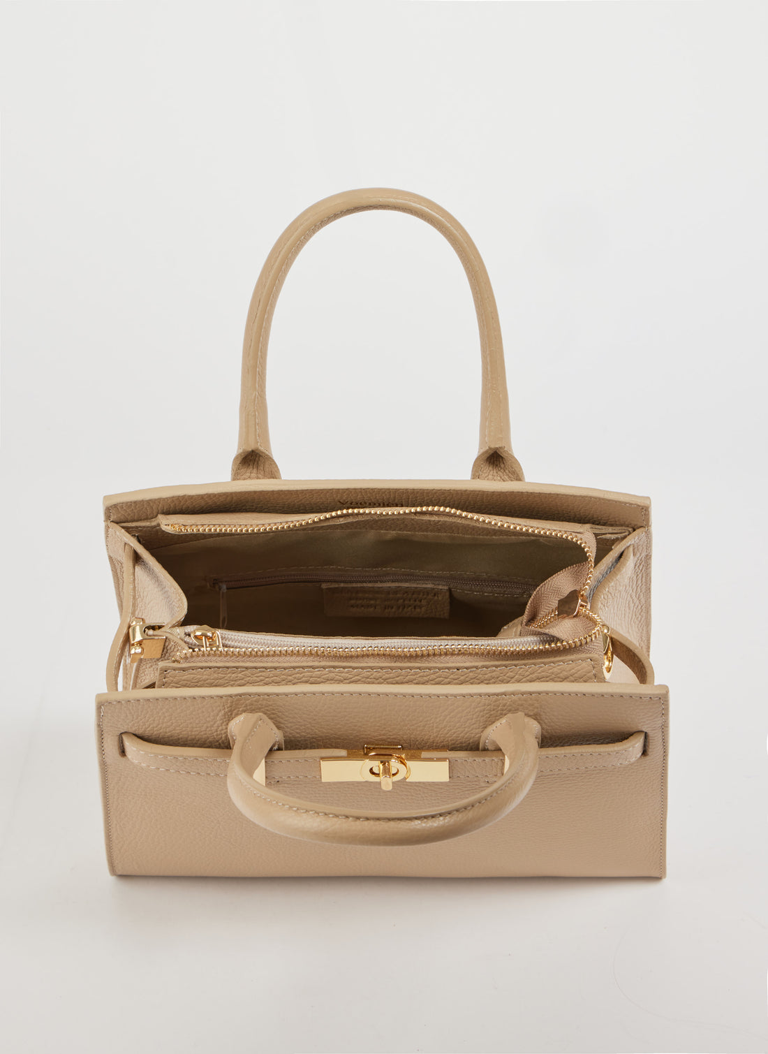 Borsa Grace in pelle Togo Sabbia